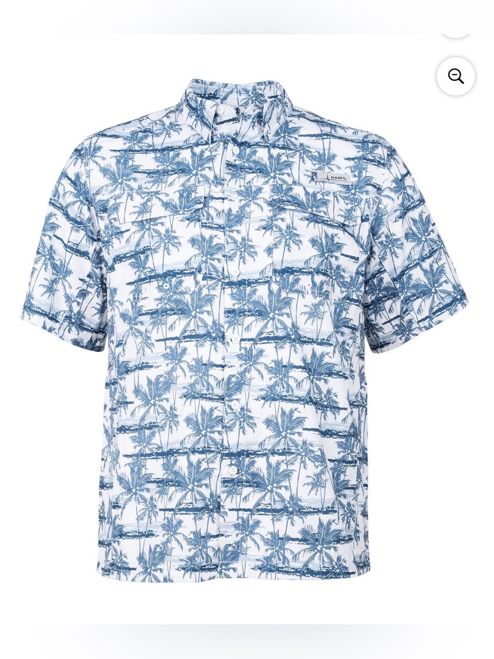 Habit Men's UPF 40+ UV Protection Short-Sleeve Fishing Shirt Small